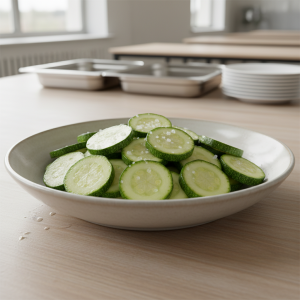 Courgettes blanchies nature - Recette restauration collective