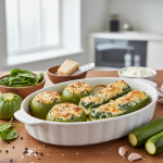 Courgettes farcies à la ricotta et aux épinards - Recette restauration collective