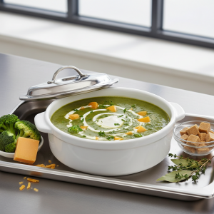 Crème de brocolis au fromage - Recette restauration collective