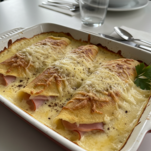 Crêpes au jambon béchamel - Recette restauration collective