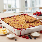 Crumble aux fruits rouges - Recette restauration collective