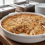 Crumble aux poires - Recette restauration collective
