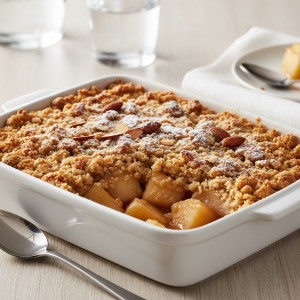 Crumble pommes-poires - Recette restauration collective