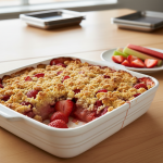 Crumble rhubarbe-fraises - Recette restauration collective