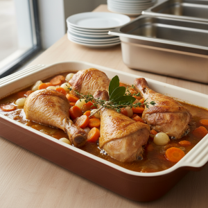 Cuisses de dinde braisées - Recette restauration collective