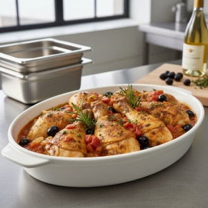 Cuisses de poulet à la provençale - Recette restauration collective