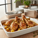 Cuisses de poulet au miel et moutarde - Recette restauration collective