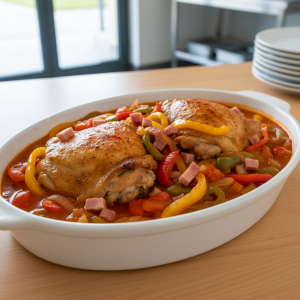 Cuisses de poulet basquaise - Recette restauration collective