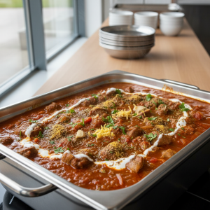 Curry d'agneau indien - Recette restauration collective