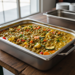 Curry de flageolets verts et légumes - Recette restauration collective