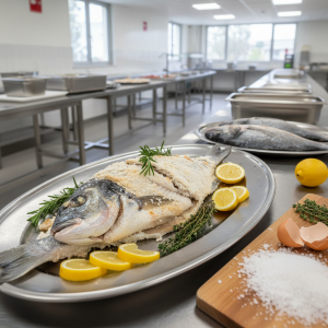 Dorade en croûte de sel - Recette restauration collective