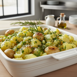 Écrasé à l'huile d'olive et herbes - Recette restauration collective