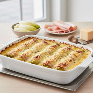 Endives au jambon gratinées - Recette restauration collective