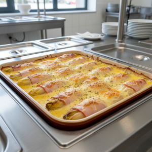 Endives au jambon gratinées - Recette restauration collective