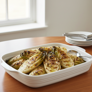 Endives grillées à l'huile d'olive - Recette restauration collective