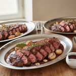 Entrecôte sauce marchand de vin - Recette restauration collective