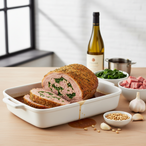 Épaule d'agneau farcie - Recette restauration collective