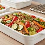 Épeautre aux légumes - Recette restauration collective