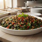Épinards à la turque aux pignons - Recette restauration collective