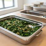 Épinards hachés à la poêle - Recette restauration collective