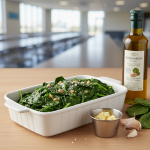 Épinards sautés à l'ail - Recette restauration collective