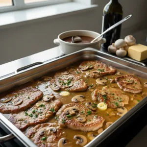 Escalope de veau au marsala - Recette restauration collective