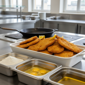 Escalopes de porc panées - Recette restauration collective