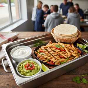 Fajitas de poulet - Recette restauration collective