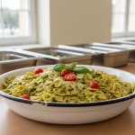 Farfalle au pesto - Recette restauration collective
