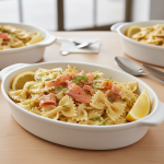 Farfalle au saumon fumé et aneth - Recette restauration collective