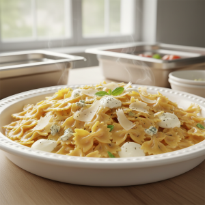 Farfalle aux trois fromages - Recette restauration collective