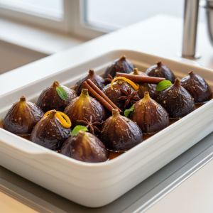 Figues pochées au miel - Recette restauration collective