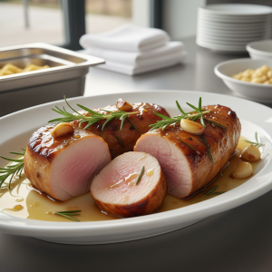 Filet mignon de porc au miel et romarin - Recette restauration collective