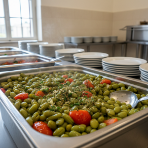 Flageolets verts à la provençale - Recette restauration collective