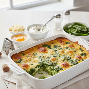 Flan d'épinards - Recette restauration collective