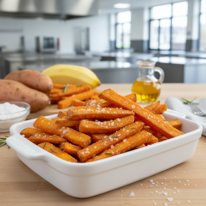 Frites de patates douces croustillantes - Recette restauration collective