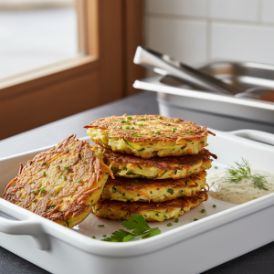 Galettes de légumes frites - Recette restauration collective