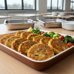 Galettes de lentilles corail et légumes - Recette restauration collective
