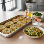 Galettes d'épinards et pommes de terre - Recette restauration collective