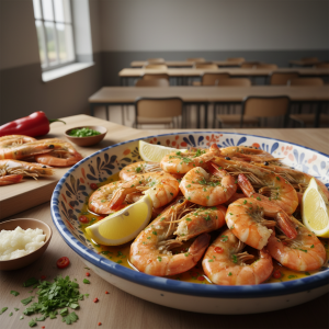 Gambas grillées - Recette restauration collective