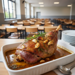 Gigot d'agneau rôti à l'ail - Recette restauration collective