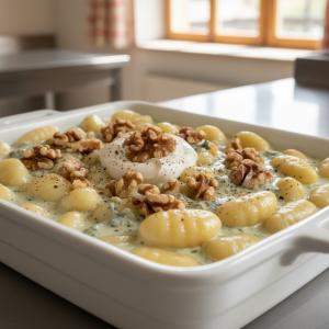 Gnocchis à la crème de gorgonzola - Recette restauration collective