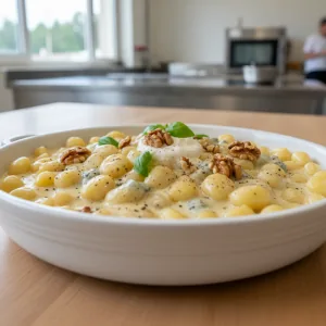Gnocchis à la crème de gorgonzola - Recette restauration collective