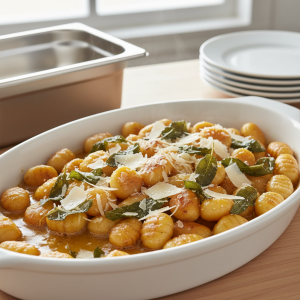 Gnocchis au beurre et sauge - Recette restauration collective