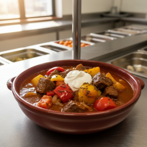 Goulash hongrois - Recette restauration collective