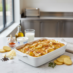 Gratin au paprika fumé - Recette restauration collective