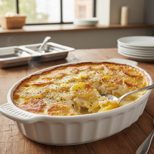 Gratin dauphinois enrichi - Recette restauration collective