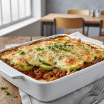 Gratin de courgettes à la viande - Recette restauration collective