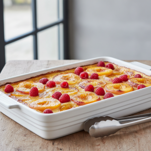 Gratin de fruits d'été - Recette restauration collective