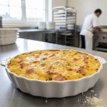 Gratin de macaroni au jambon - Recette restauration collective